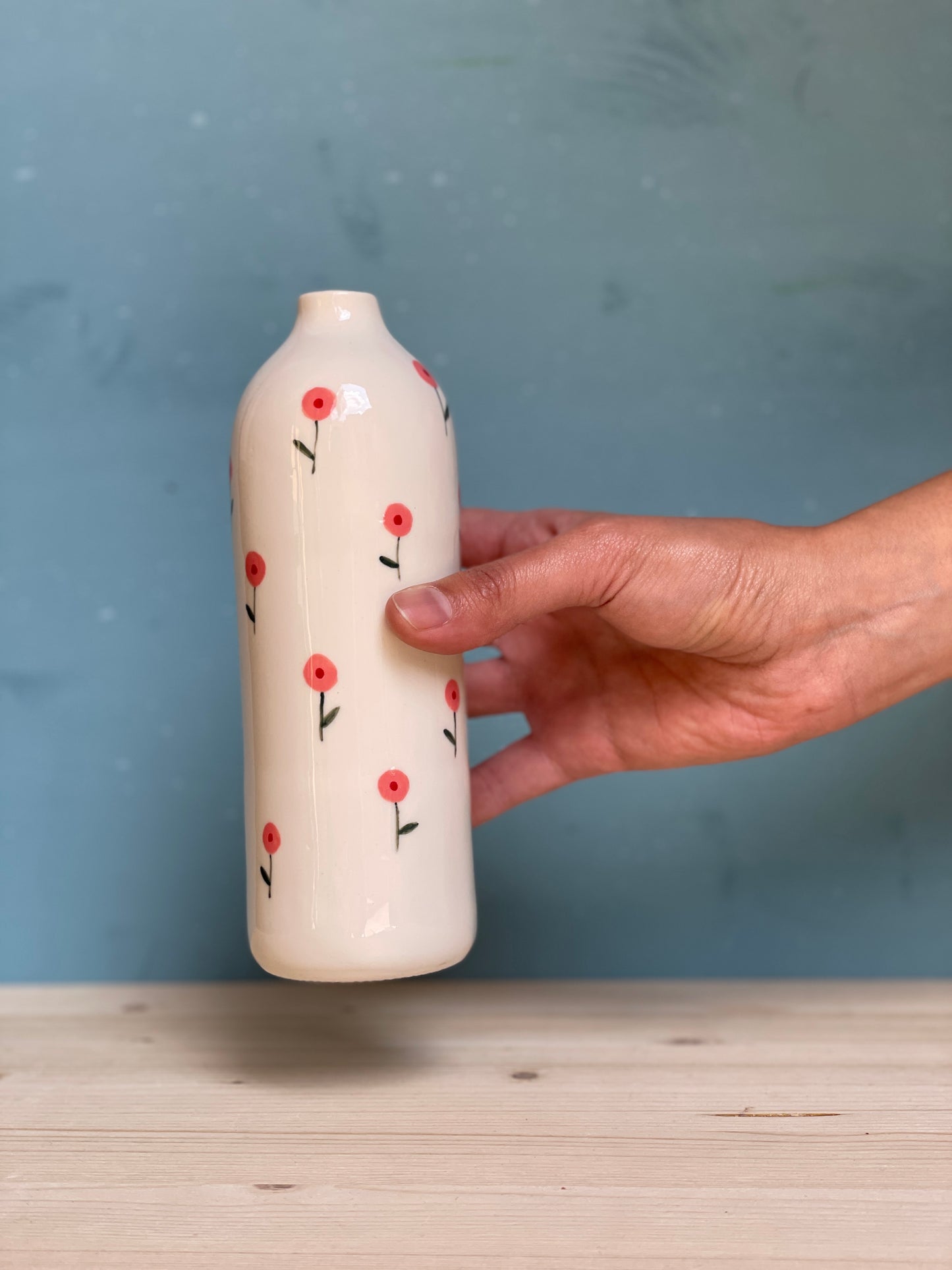 Bottiglietta Fiorellini rossi