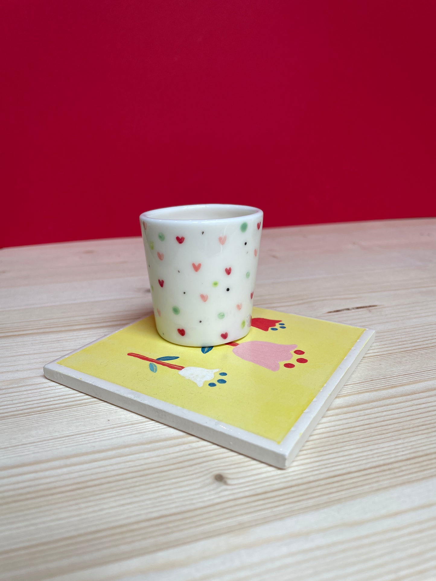 ° Piastrella decorata tulipani