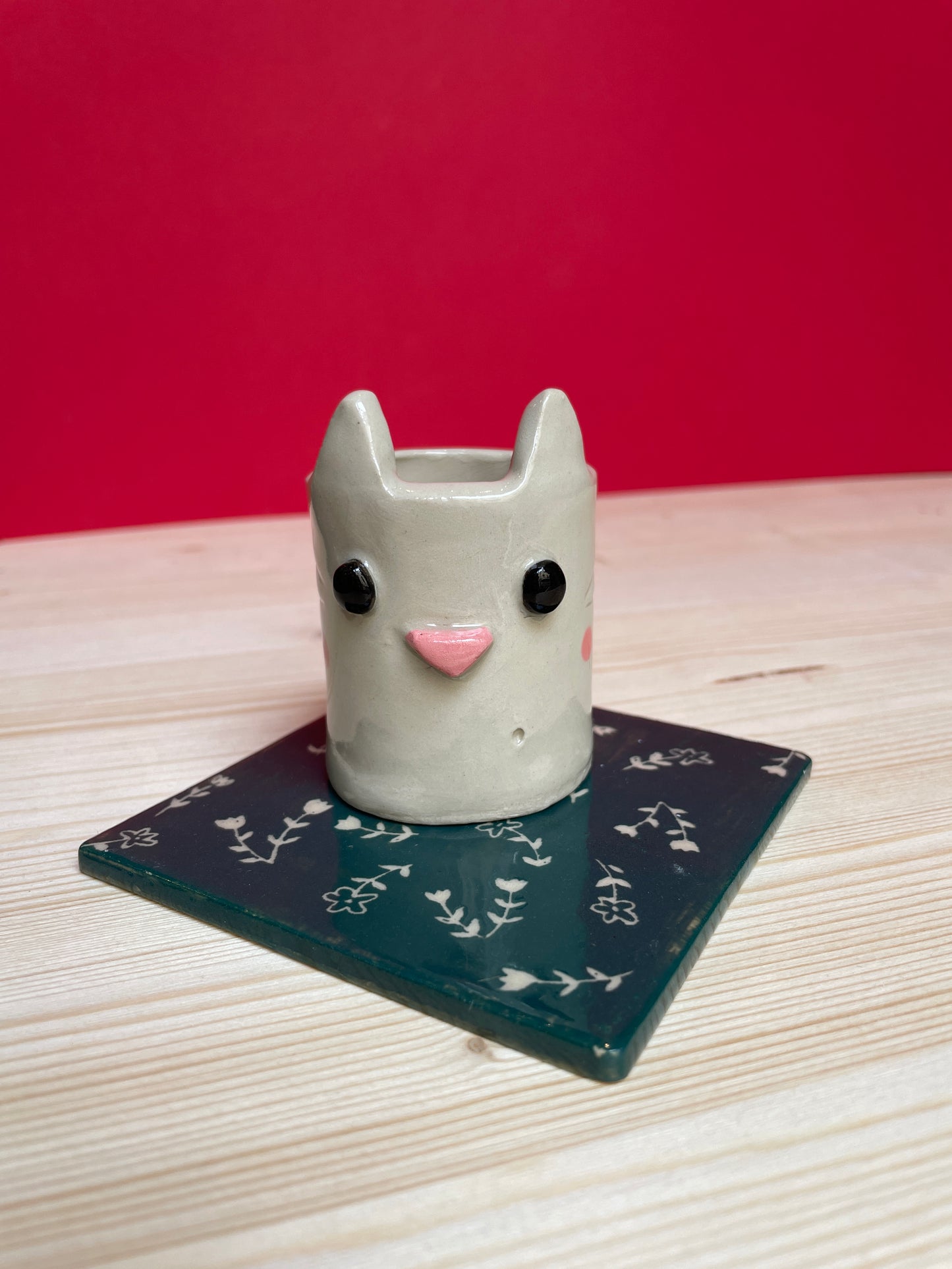 ° Piastrella fiorellini verde foresta