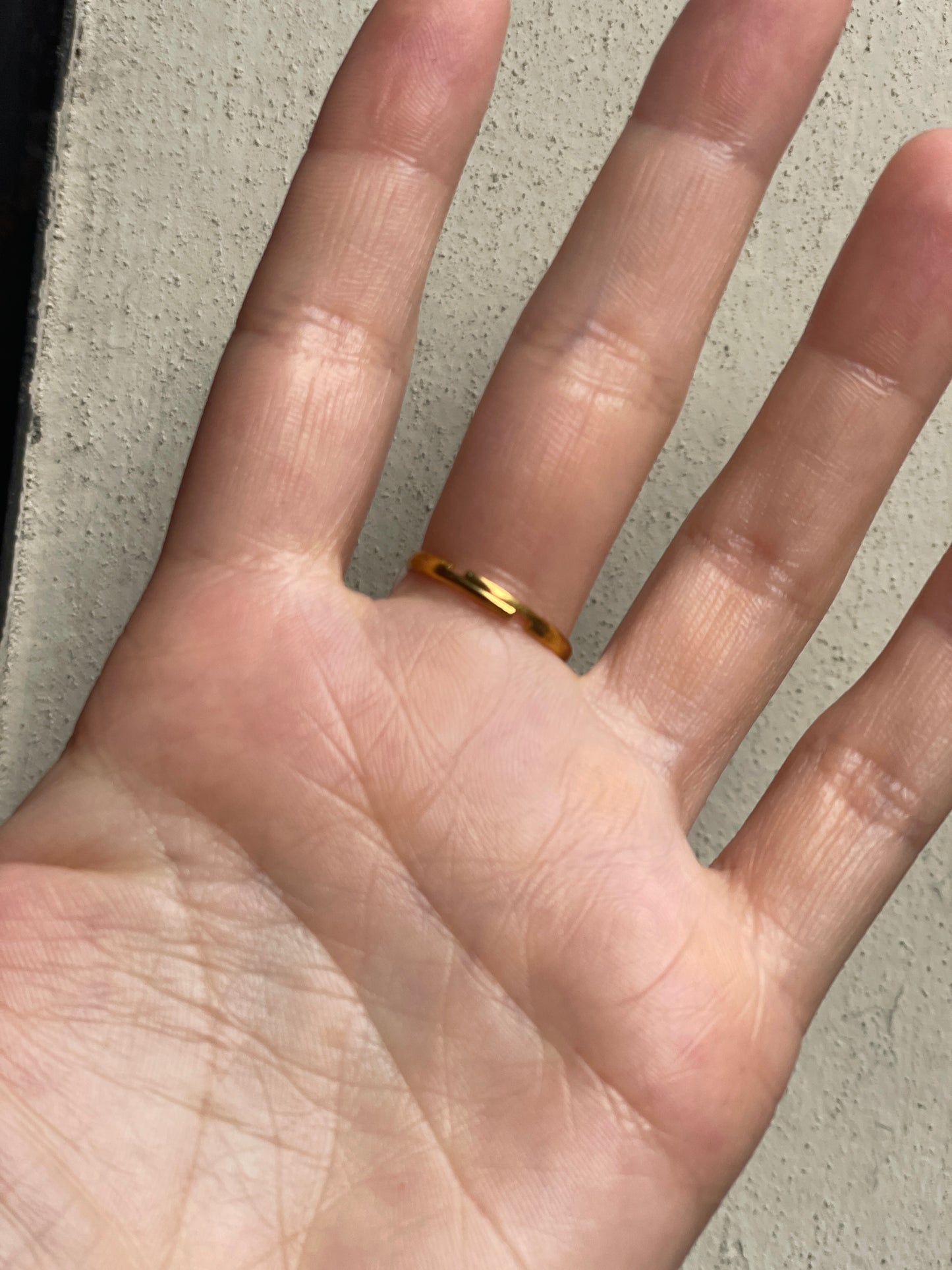 Anello con vasetto fiori in porcellana