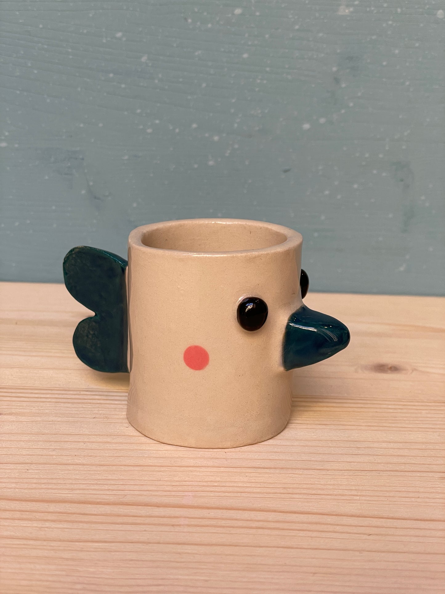 Tazzina gallina verde petrolio