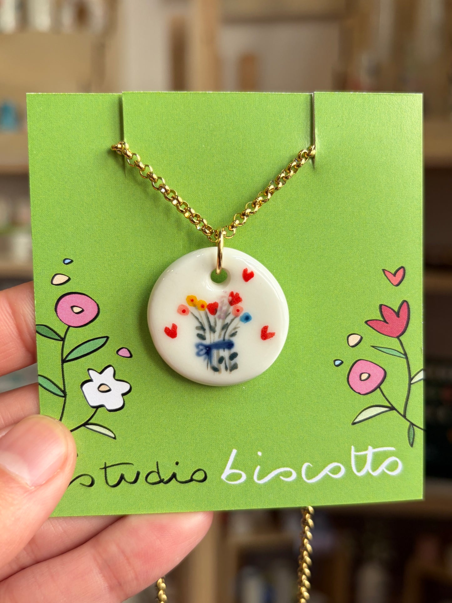 Collana ciondolo Mazzolino di fiori