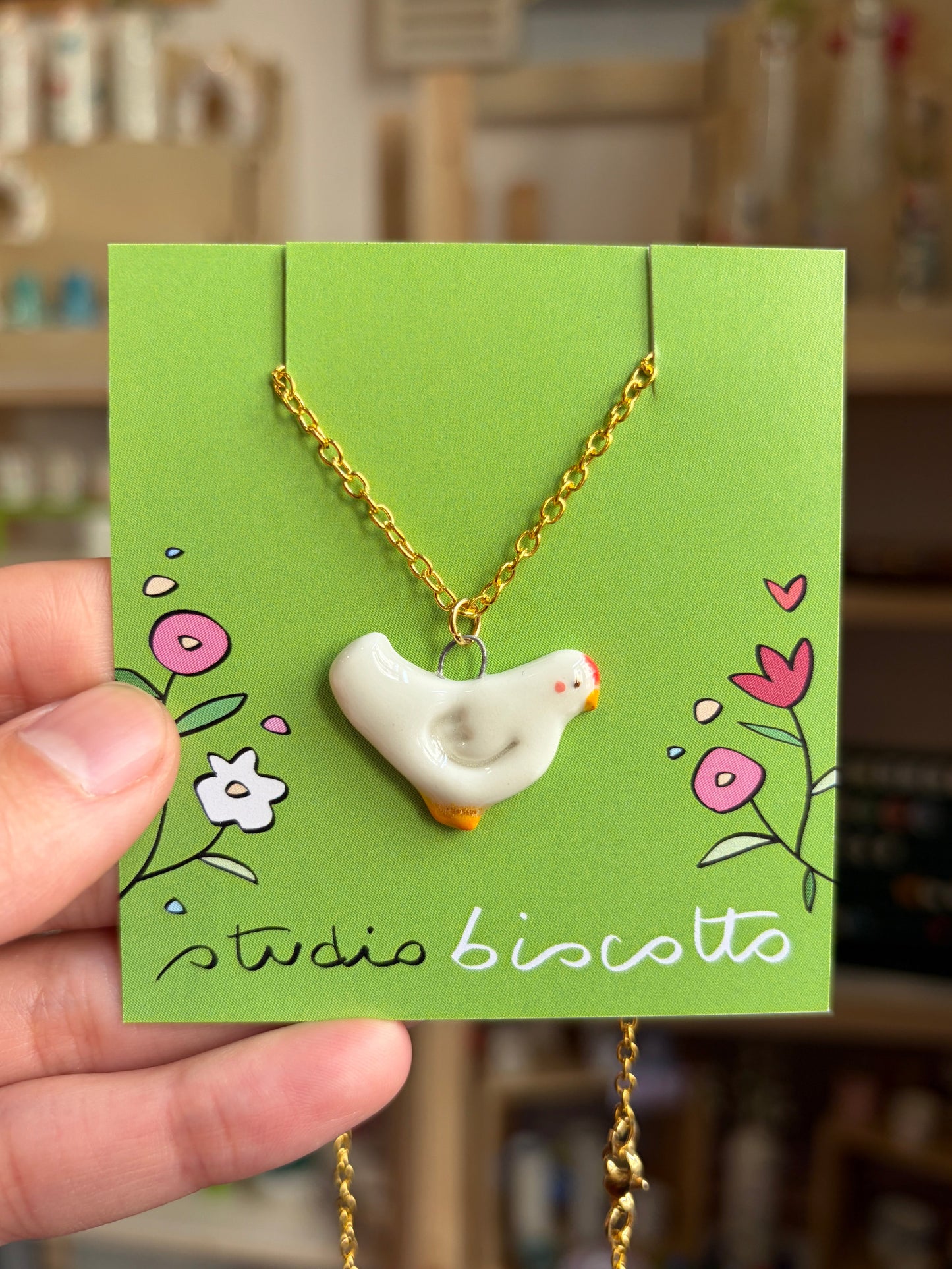Collana ciondolo Gallinella