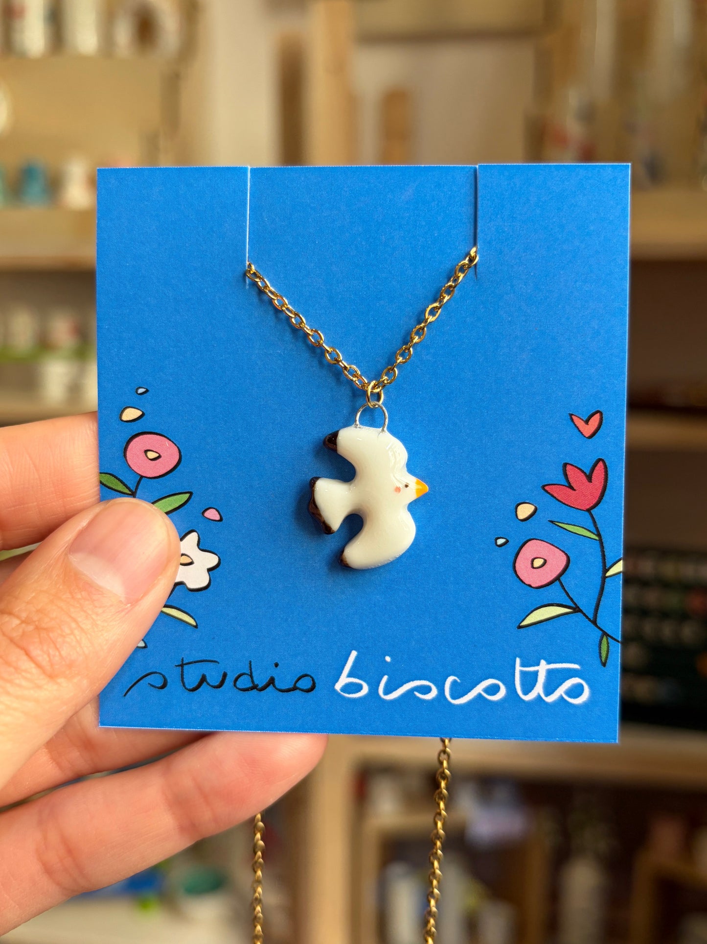 Collana ciondolo Gabbianella