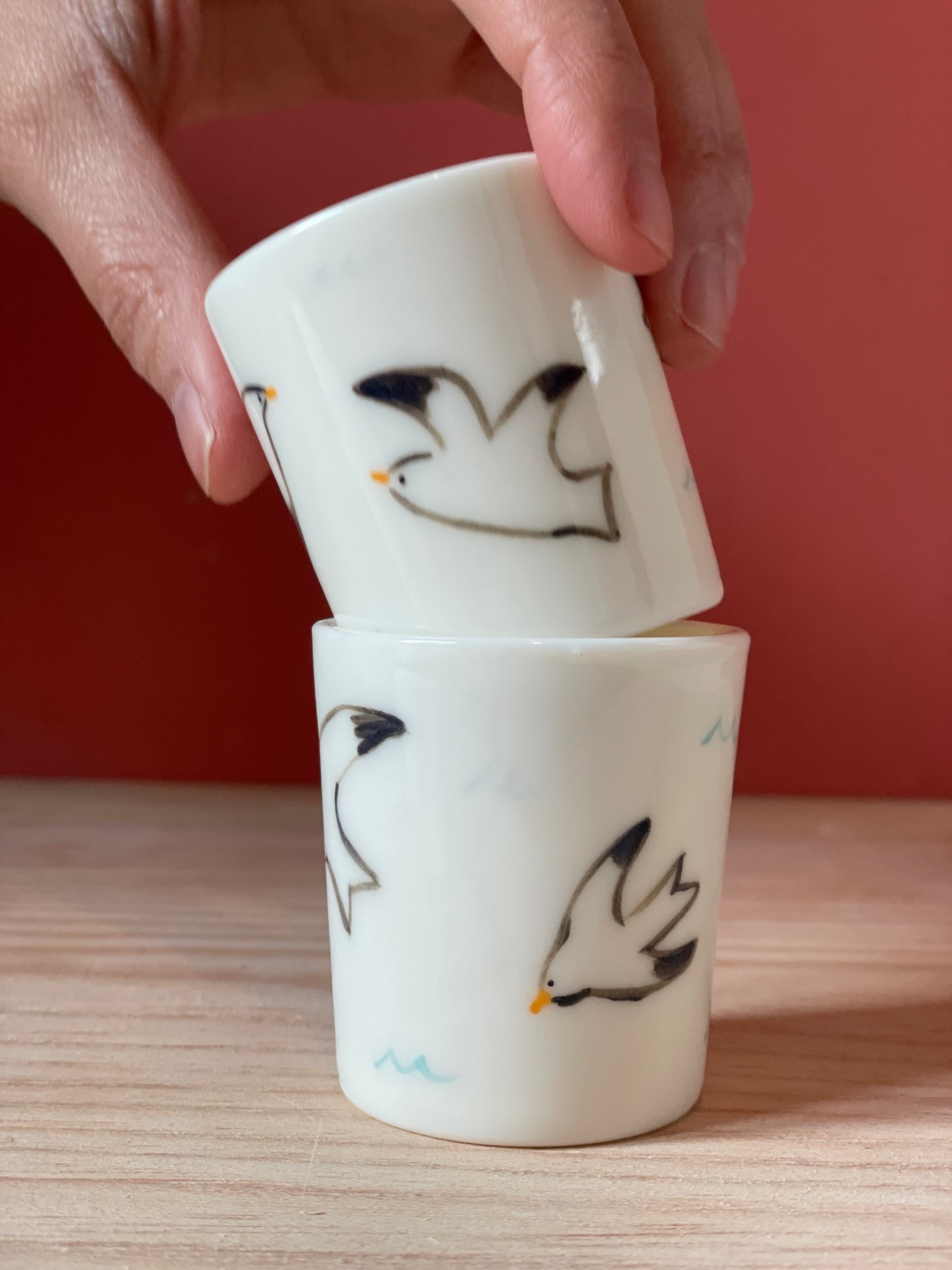 Coppia tazzine in porcellana