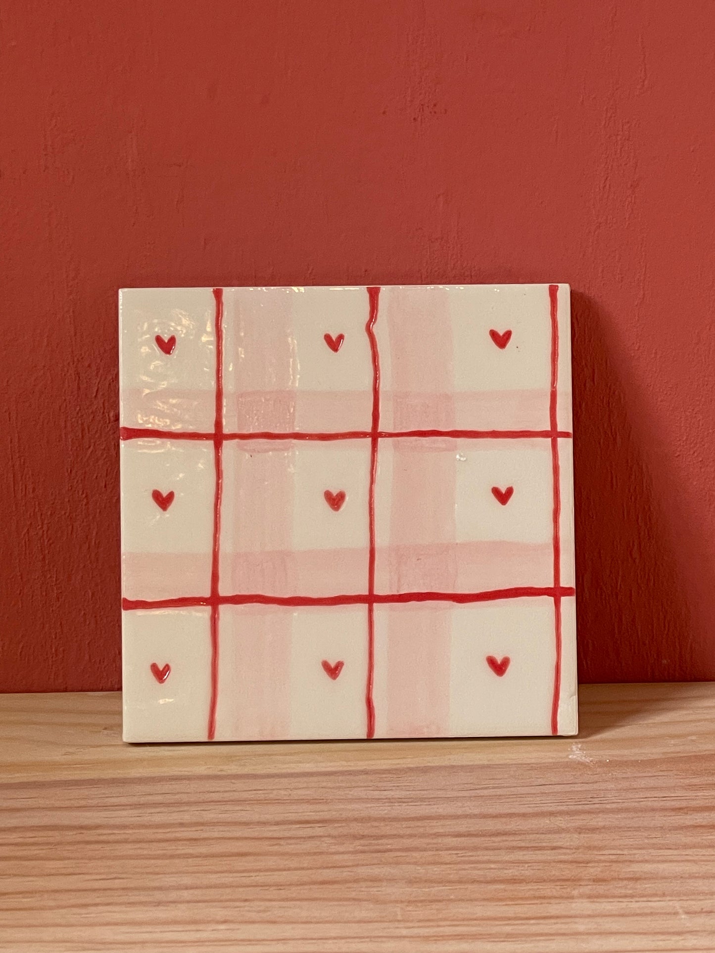 ° Piastrella tovaglia cuori