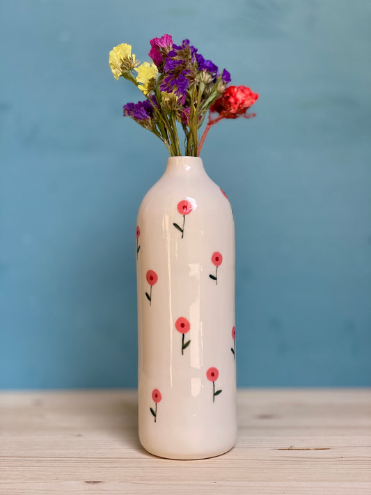 Bottiglietta Fiorellini rossi