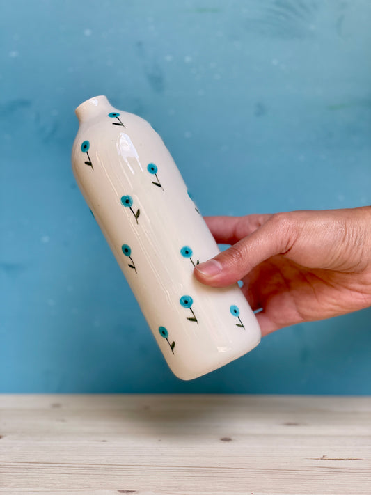 Bottiglietta Fiorellini blu