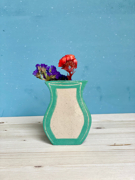 Vasetto da muro Verde acqua