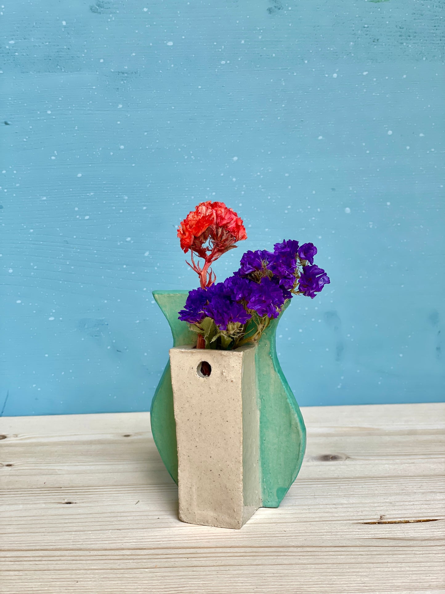 Vasetto da muro Verde acqua