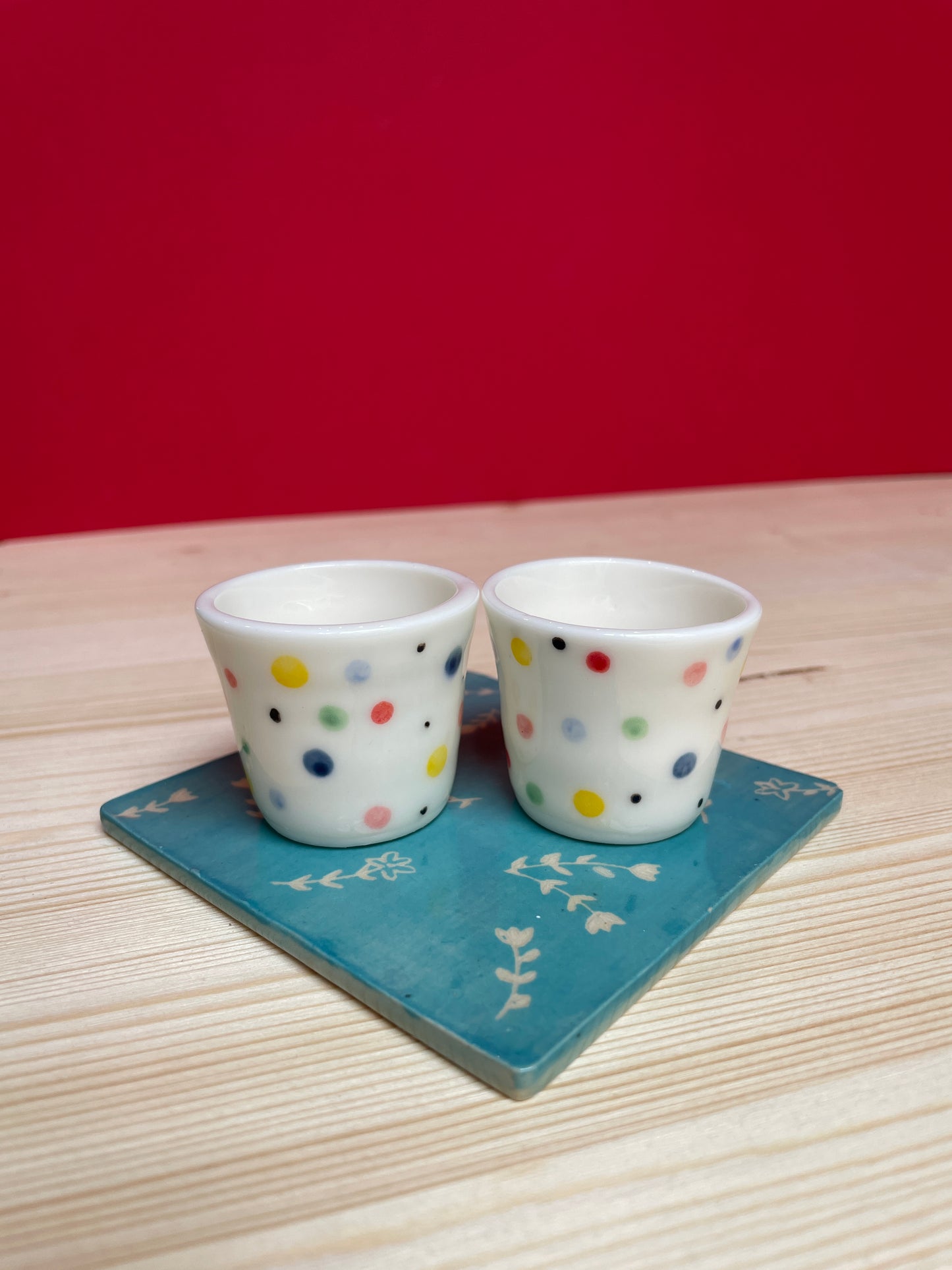 ° Piastrella fiorellini turchese