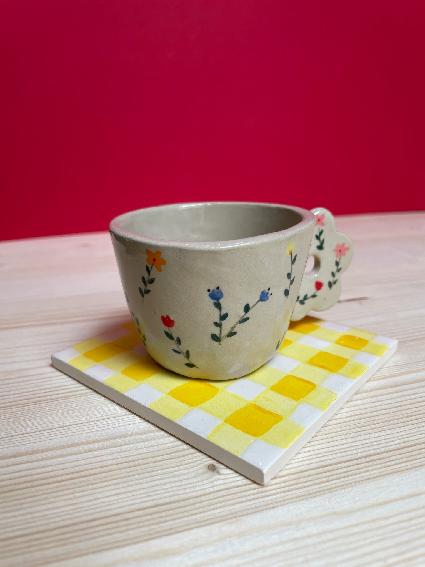 ° Piastrella tovaglia Gialla