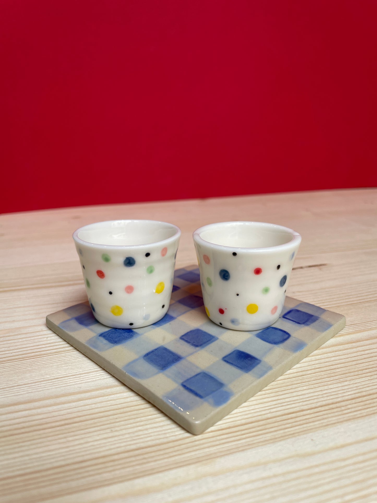 ° Piastrella tovaglia blu