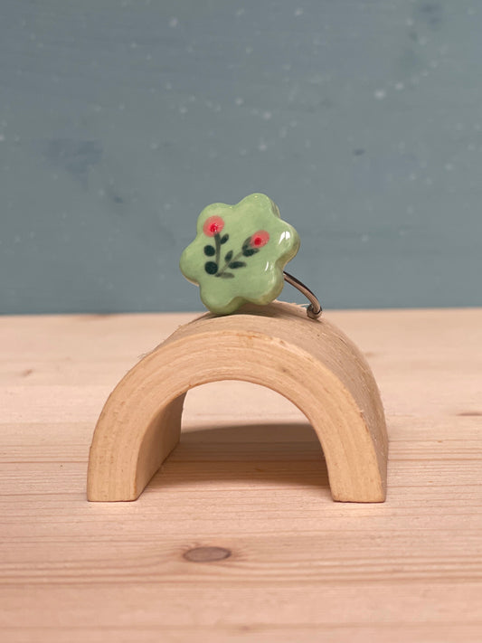 Anello margherita verde