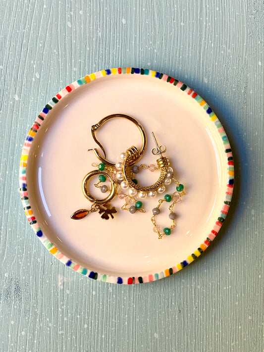 Piattino Portagioie porcellana