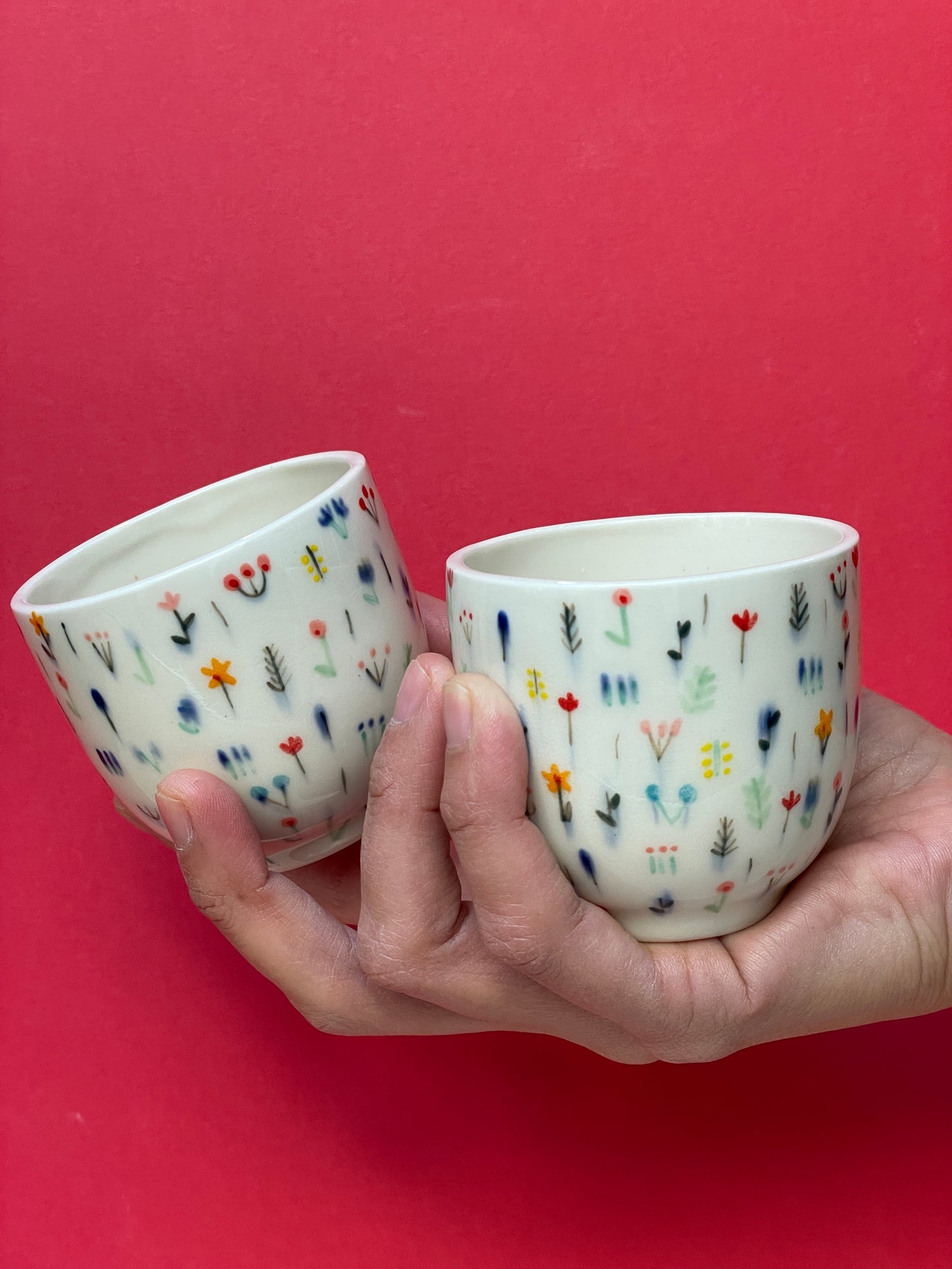 Coppia Tazze porcellana